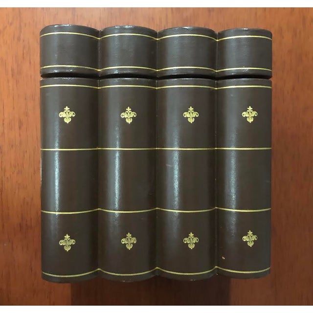 Mid 20th Century Four Volume Faux Book Humidor For Sale - Image 5 of 10