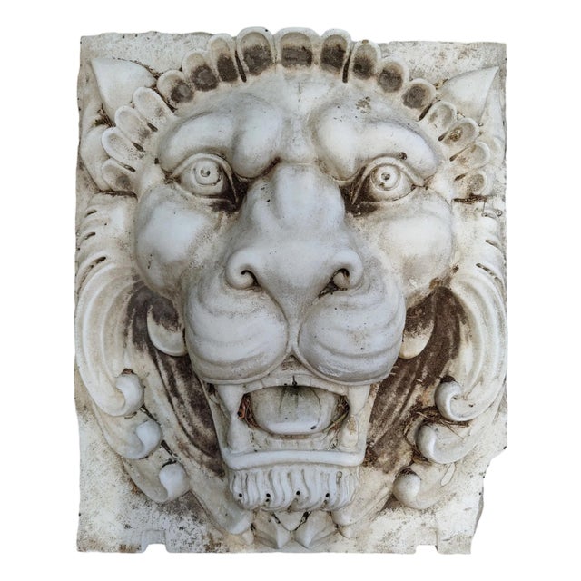 Unknown, Lion's Face Mask, Venice, 19th Century, Marble For Sale