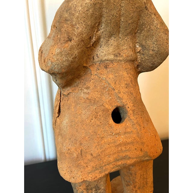 Chinese Terracotta Statue Tomb Figure East Han Dynasty For Sale - Image 14 of 15
