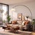 Mid-Century Modern Iconic Arc Floor Lamp - Black Nickel, Lucite Shade, Dimmable, Mid-Century Modern For Sale - Image 3 of 5