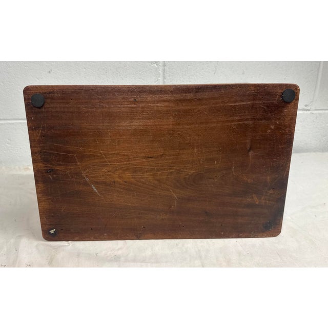 Antique 19th Century Handmade Inlaid Marquetry Parquetry Wood Jewelry Sewing Box For Sale - Image 17 of 17