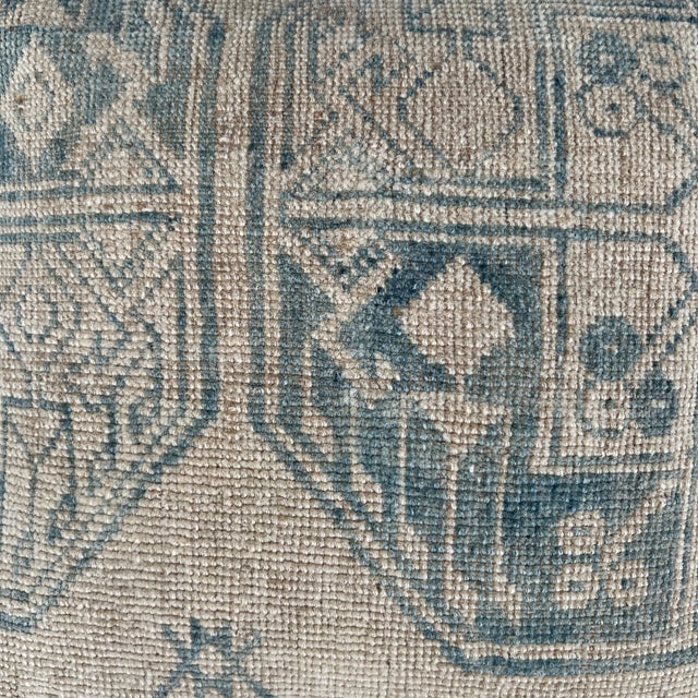 Rustic Vintage Turkish Rug Pillow For Sale - Image 3 of 6