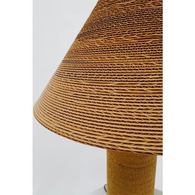 Brown Late 20th Century Cardboard Lamp by Gregory Van Pelt For Sale - Image 8 of 13