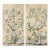 36"*72", Pair of Chinoiserie Wall Panel Artwork, No Frame, Tea Paper For Sale