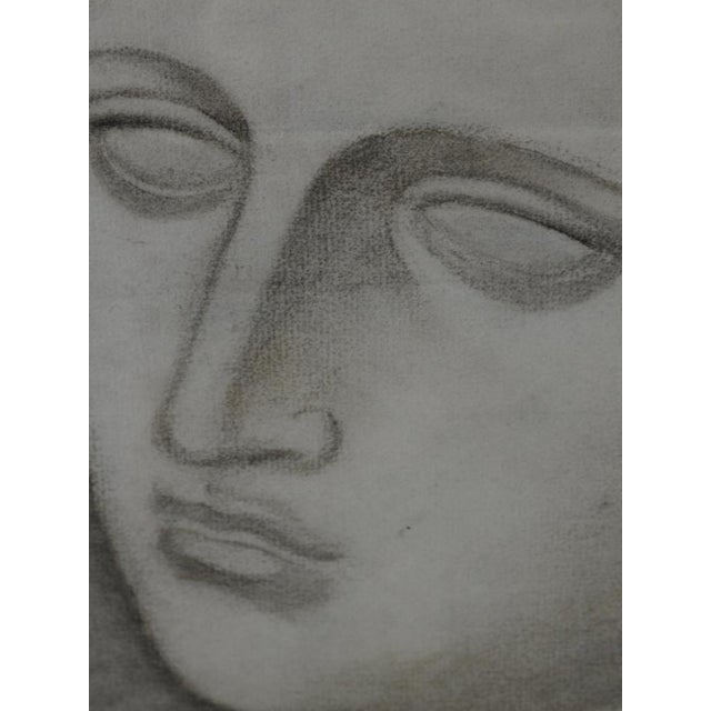 Grand Scale Academic Study of a Classical Greek Figure, 1870, Pencil on Paper For Sale - Image 4 of 7