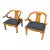 Pair of Late 20th Century Chinoiserie Ming Schnadig Chairs For Sale