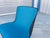 Sky Blue 1970s Pair of Mid Century Heavy Chrome Swivel Lounge Chairs For Sale - Image 8 of 13