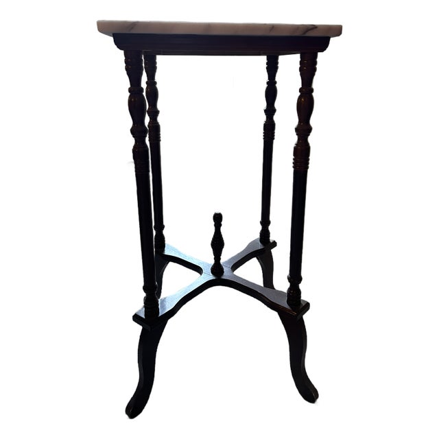 1920s Marble Table/Plant Stand For Sale