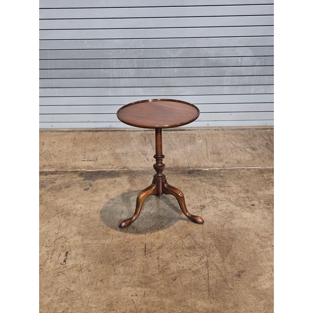 Kittinger Historic Newport Mahogany Occasional Table Candle Stand Table For Sale - Image 11 of 16