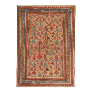 Antique Zabihi Collection Persian Bakshaish Small Rug For Sale