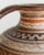 Vintage Italian Hand-Painted Brown Ceramic Vase with Decorative Pattern and Two Handles from Italica Ars, 1960s For Sale - Image 9 of 13