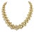 18k(750) Solid Yellow Gold Graduated Byzantine Chain Necklace For Sale