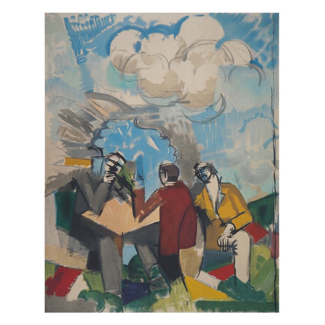 Roger De La Fresnaye, After the Parade, Lithograph For Sale