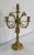 Great bronze candelabrum, supporting 4 light arms and a central candle holder. These branches are adorned partly high of...