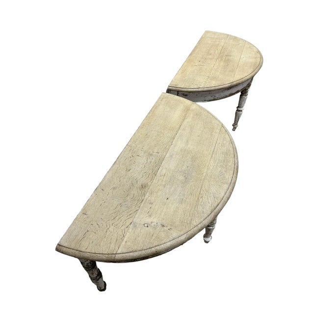 Late 19th Century Italian Painted Console Tables 19th C - a Pair For Sale - Image 5 of 9