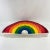 Vintage 1970s Quilted Rainbow Pop Art Pillow For Sale - Image 9 of 13