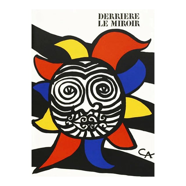 Calder Original Lithograph Signed Dm01156 Derriere Le Miroir 1966 For Sale
