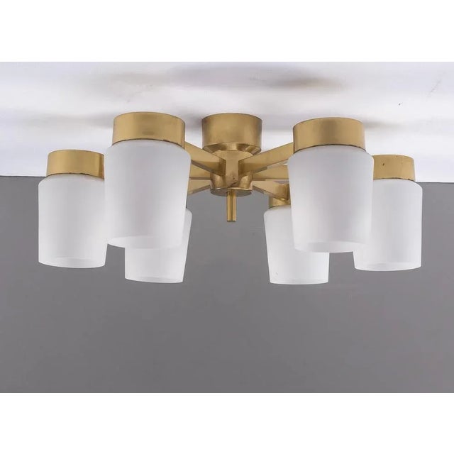 Swedish Ceiling Lamp attributed to Fagerhults, 1960s For Sale - Image 4 of 9