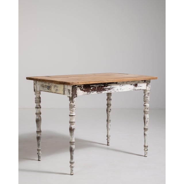 French Table with Single Drawer For Sale - Image 9 of 16