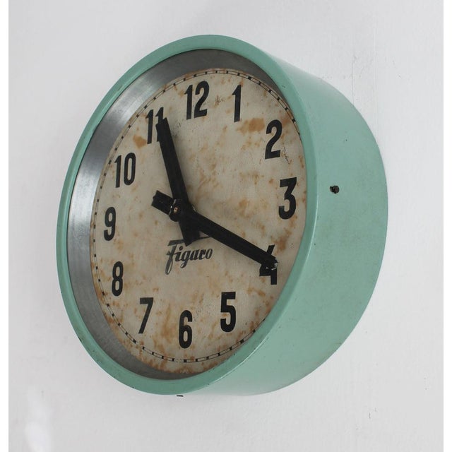 Industrial Clock from Zbrojovka Factory, Brno, 1950s For Sale - Image 4 of 18