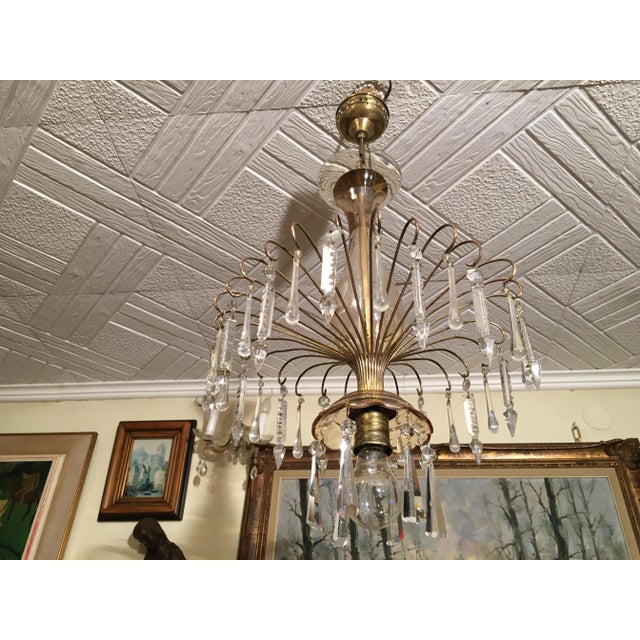 Glass Chandelier, 1970s For Sale - Image 3 of 18