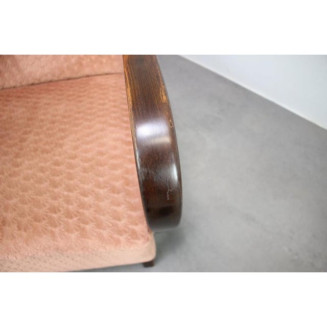 Vintage Armchair by Jindřich Halabala, Czechoslovakia, 1950s For Sale - Image 4 of 12