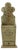 19th-Century European Provincial Carved Farinière / Salt Box in Original Sage Milk Paint For Sale