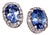 Natural Sapphire Diamond Earrings 14k Gold 1.73 TCW Certified For Sale