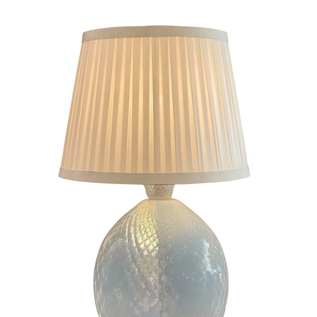 Italian Huge Murano Italian Art Glass Pineapple Table Lamp - Marbro For Sale - Image 3 of 3