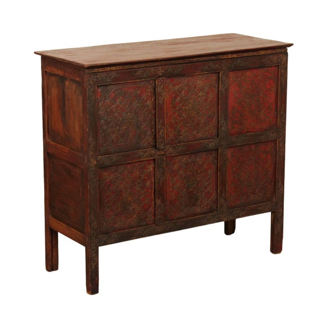 19th Century Tibetan Hand Painted Cabinet For Sale - Image 13 of 13