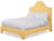 Modern Nadine King Bedframe, Mustard Linen For Sale - Image 3 of 4