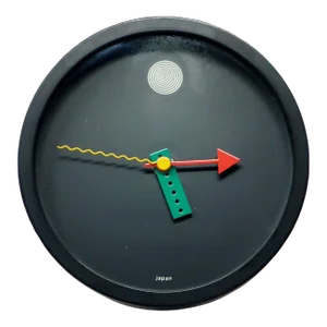 1980s Postmodern Wall Clock by Shohei Mihara for Wakita