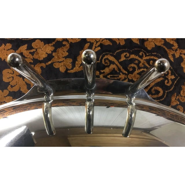 Silver Italian Silver-Plated Fruit Bowl by G. Malimpensa for Mesa, 1980s For Sale - Image 8 of 16