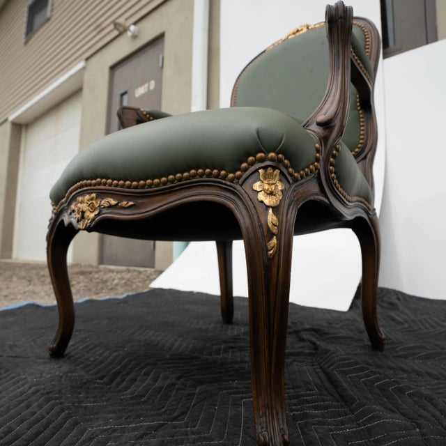 Late 20th Century Pair of Custom Built Louis XVI Bergere Armchairs For Sale In New York - Image 6 of 6