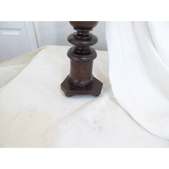 19th Century Italian Walnut Pricket Stick For Sale - Image 4 of 6
