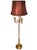 American Late 20th Century Wildwood Solid Brass Triple French Horn Floor Lamp. For Sale - Image 3 of 11