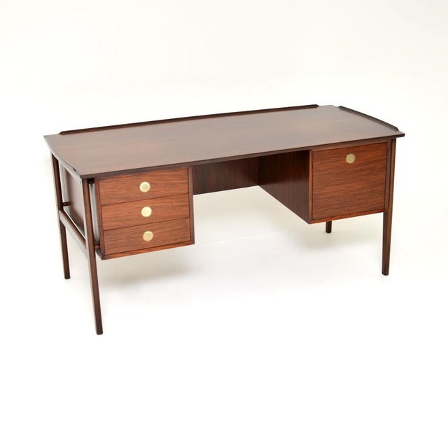 Vintage Danish Executive Desk attributed to Dyrlund, 1960 For Sale - Image 13 of 13