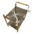 Vintage Brass and Smoky Glass Bar Cart For Sale