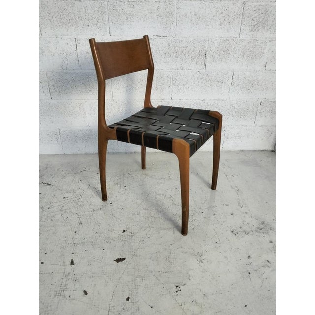 Black Vintage 993 Chairs by Studio Tipi for Montina, 1960s, Set of 6 For Sale - Image 8 of 13