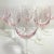 Contemporary 1980s Hand-Blown Stephen Smyers Signed Pink Wine Glasses- Set of 6 For Sale - Image 3 of 6