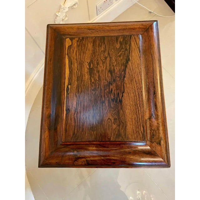Antique William IV Rosewood Work Box For Sale - Image 11 of 16