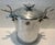 French Country Vintage Silver Mariposa Stag Handles Ice Bucket With Drain Disc For Sale - Image 3 of 8