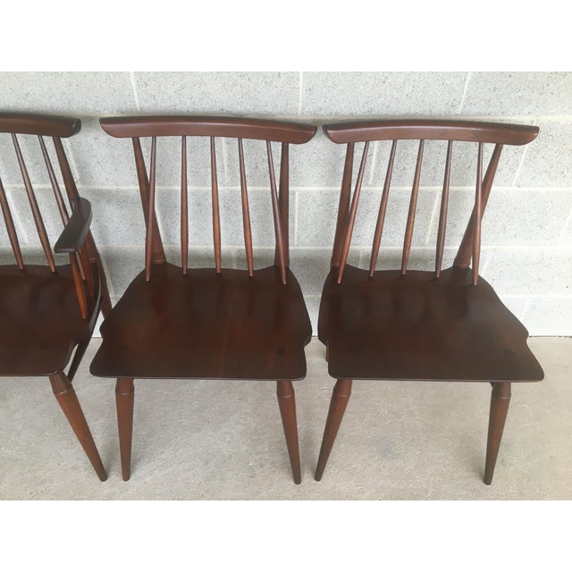 Willett TransEast Mid Century Modern Solid Cherry Dining Chairs Set