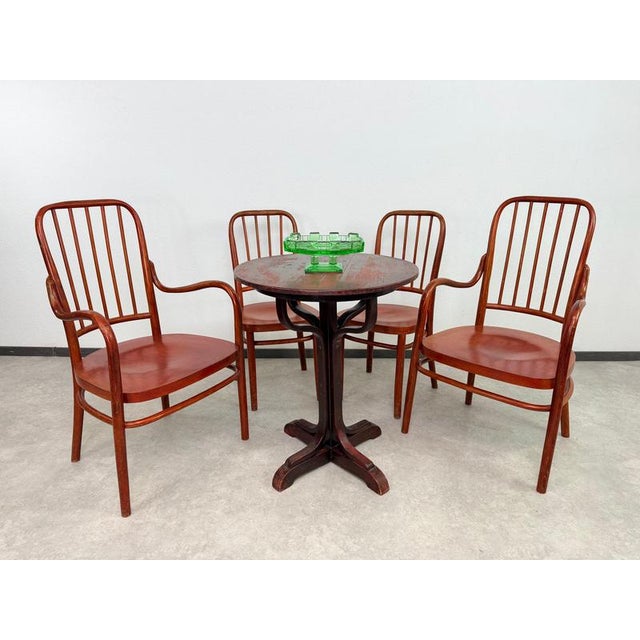 Otto Wagner Vienna Secession Tulip No. 8024 Pedestal Side Table from Otto Wagner, 1905 For Sale - Image 4 of 12