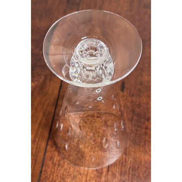Mid 20th Century Duncan & Miller “Willow” Crystal Iced Tea Goblets –Set of 4 For Sale - Image 10 of 13