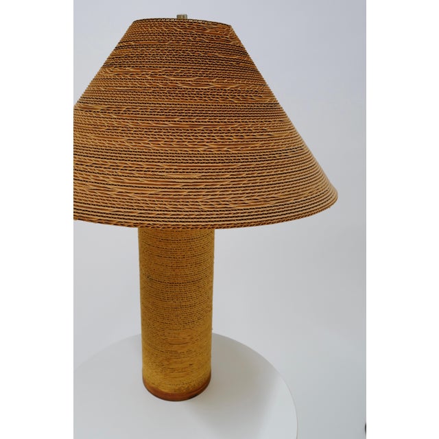 Late 20th Century Cardboard Lamp by Gregory Van Pelt For Sale In Oklahoma City - Image 6 of 13