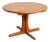 Vintage Round Dining Table in Teak, 1950s For Sale
