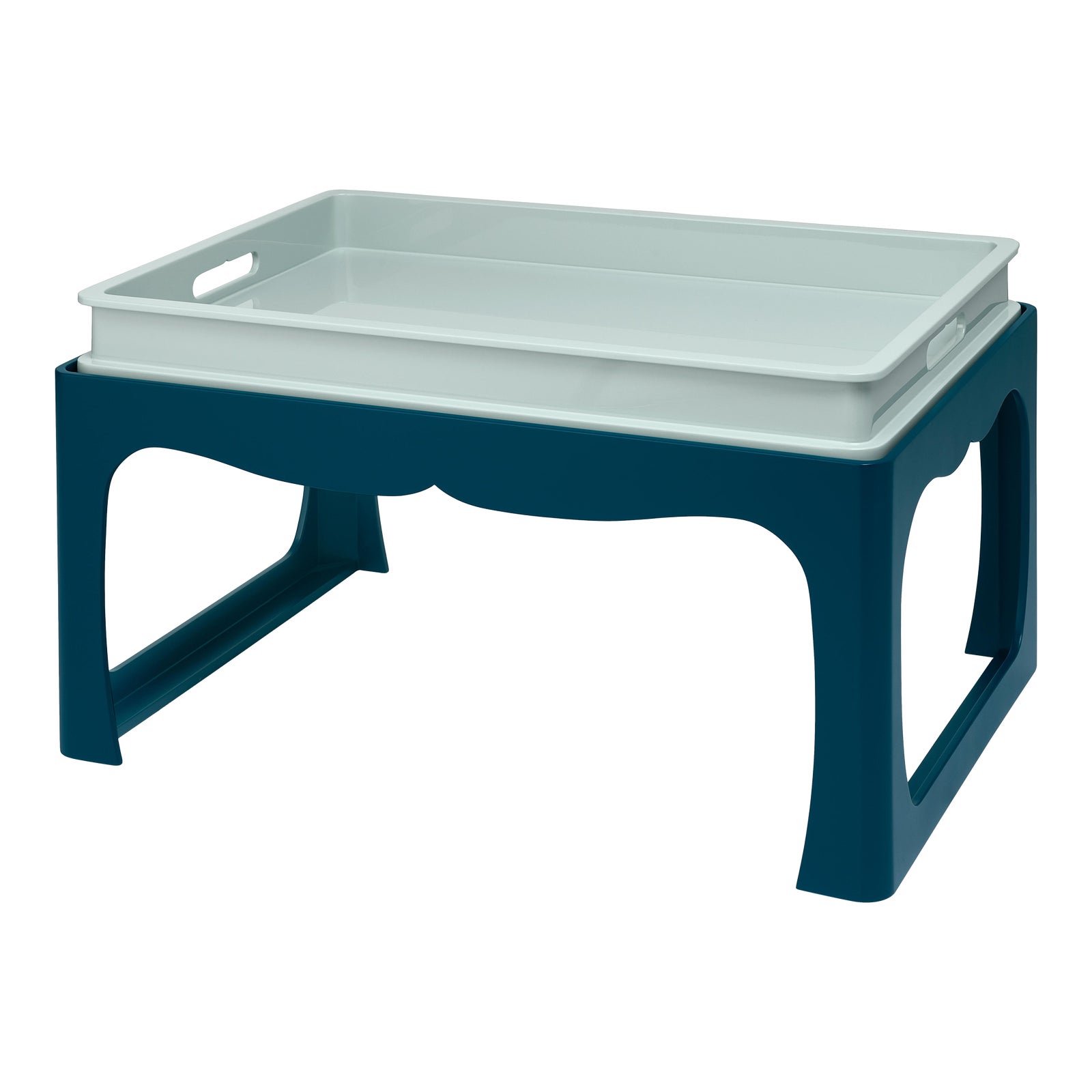 The Lacquer Company for Chairish Breakfast Tray Table, Sage Green Tray