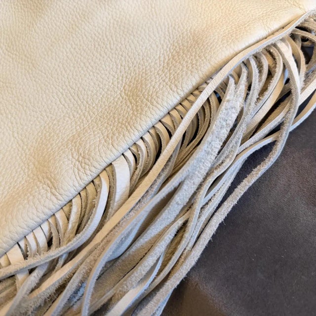 21st Century High Quality Cream Leather Italian Shoulder Bag by Avenue 67 For Sale - Image 14 of 18