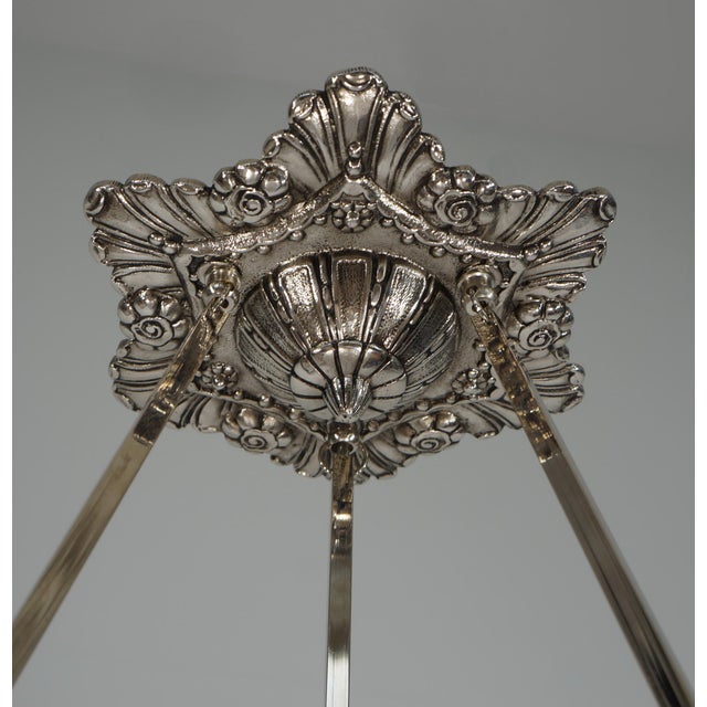 French Art Deco Pendant Light by Degue 1920s France - 2 Available For Sale - Image 6 of 12